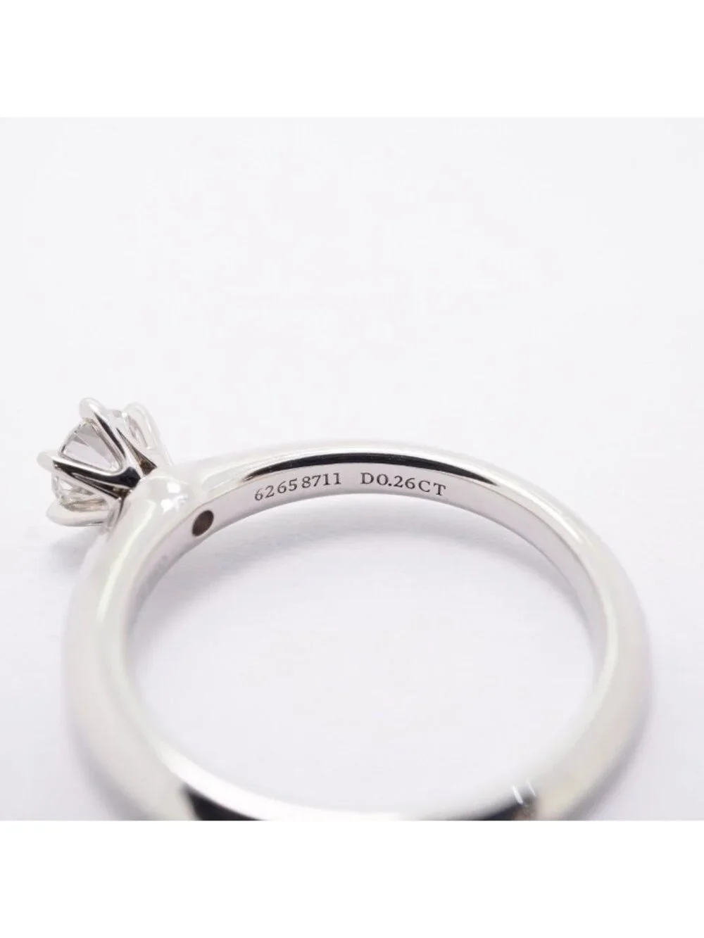 Tiffany & Co Ring Solitaire Platinum Diamond